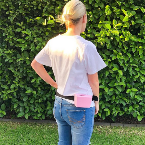 Pink Pocket Trainers Pouch  [AUNZ]